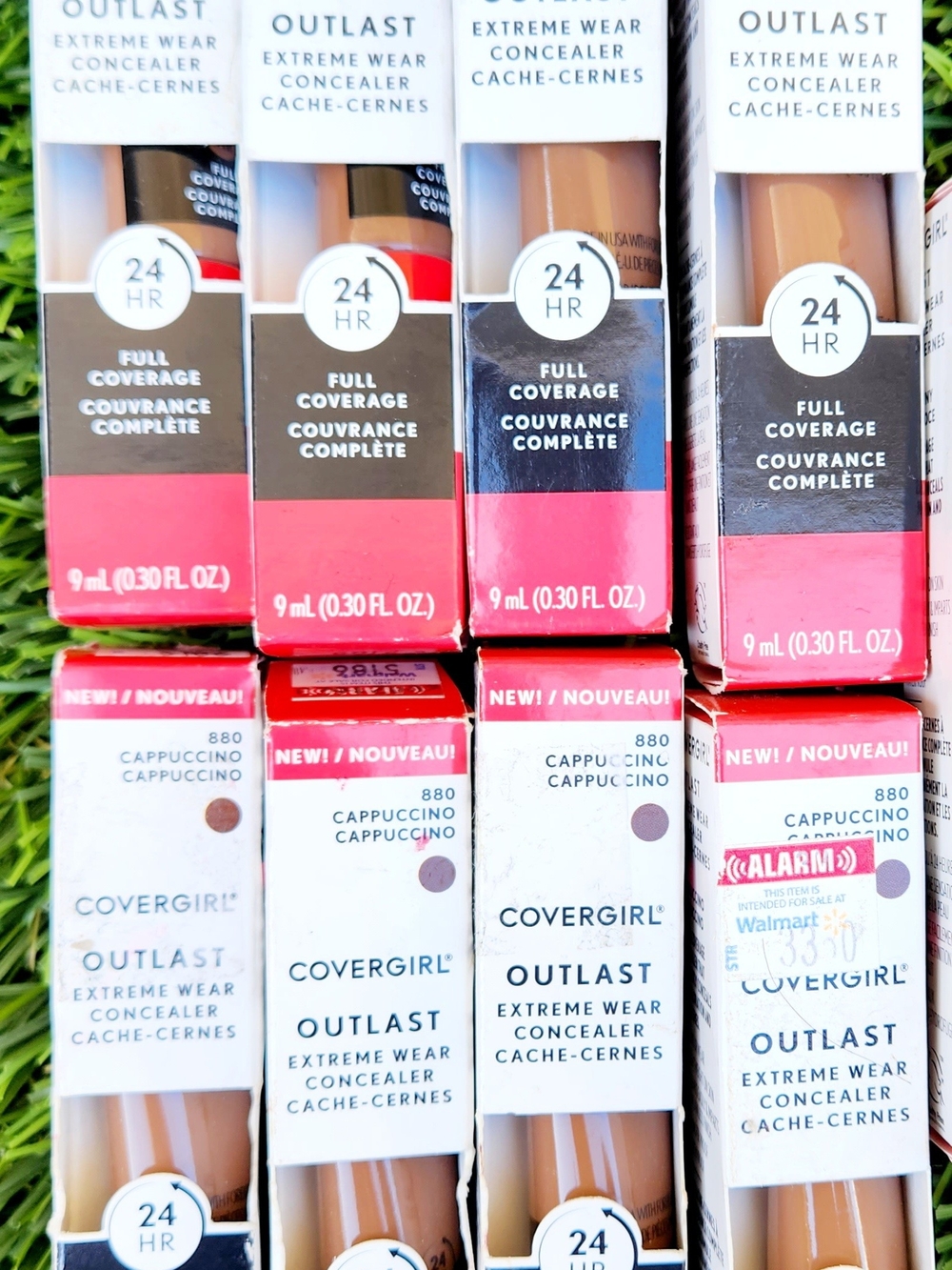 COVERGIRL Outlast Concealer Shades in Brown and Pink Packaging
